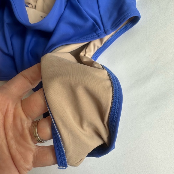 Summer Salt The Ruched Backflip One Piece Swimsuit blue size 6 - Picture 7 of 8